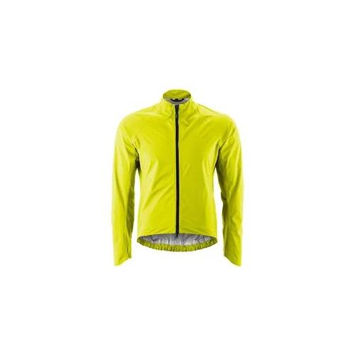 Fahrradjacke GONSO "SAVE JACKET ROAD M", Herren, Gr. M, gelb, 100% Polyester, Jacken Fahrradjacke, Herren Radjacke, wasserdichte Rennrad-Regenjacke mit Rückentasche