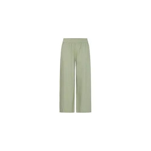 Loungehose OXMO "Loungehose OXNInna Linen Mix", Damen, Gr. 40, N-Gr, grün (tea), Obermaterial: 80% Viskose LENZING LenzingCV. 20% Leinen LI., Hosen Loungehose