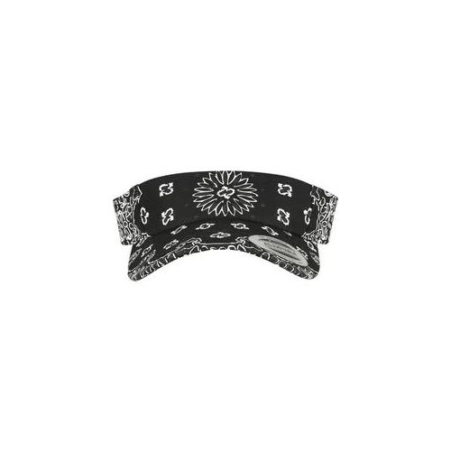 Visor FLEXFIT "Flexfit Accessoires Visor Bandana Print", Herren, Gr. onesize, schwarz, 100% Baumwolle, Caps Visor