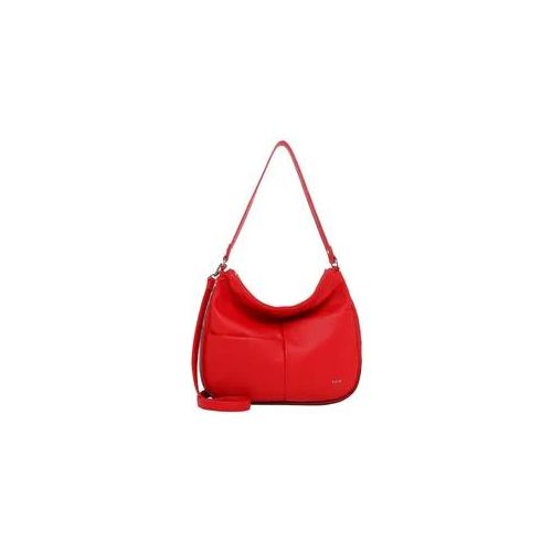 Beuteltasche EMILY & NOAH "Beutel E&N Beziers RUE 09", Damen, Gr. B/H/T: 32cm x 29cm x 7,5cm 0, rot (rot 600), PVC, Taschen Beuteltasche