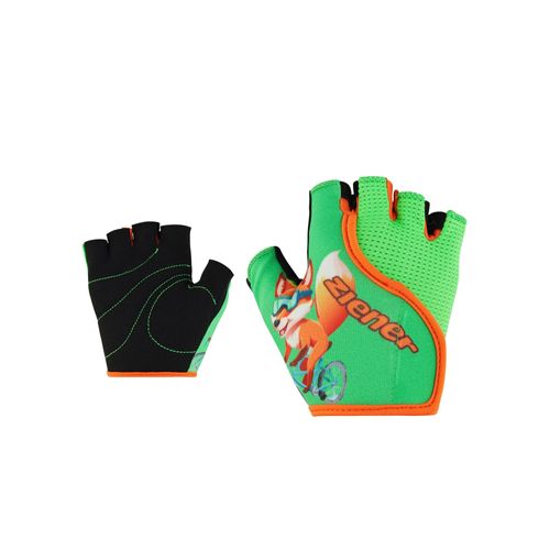 Fahrradhandschuhe ZIENER "CLAUDI-Z", Kinder, Gr. XS, grün (lime grün), Materialmix, Handschuhe