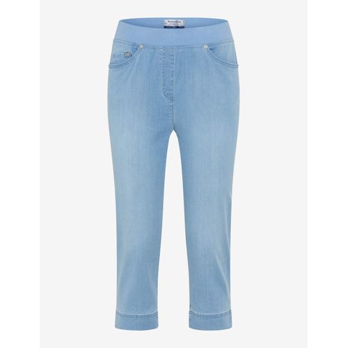 Raphaela by Brax Damen Caprihose Style PAMINA CAPRI BLEACHED LIGHT BLUE SLIGHTUSED, denim hellblau, Gr. 38K