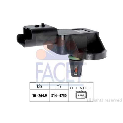 1 Luftdrucksensor, Höhenanpassung FACET 10.3137 Italy - OE Equivalent DS
