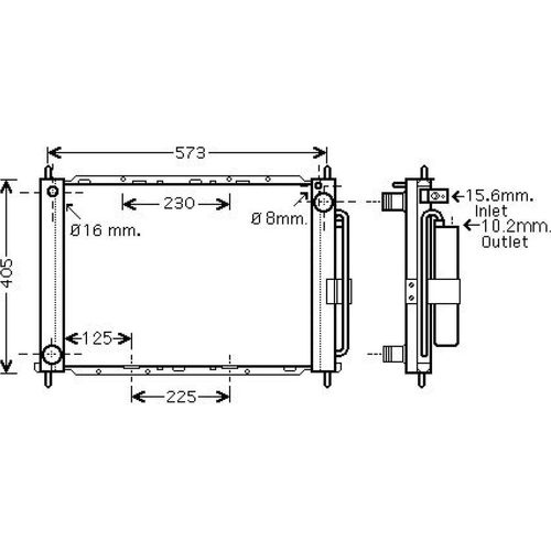 DIEDERICHS Kühlmodul Motorkühlmodul DCM3844 für RENAULT Clio III Schrägheck (BR0/1, CR0/1)