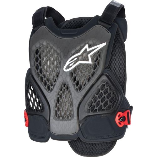 Alpinestars A-6 PLASMA Fahrrad Protektorenweste, schwarz/rot, M