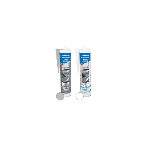 WEICON Natursteinkleber, für die Montage von Naturstein, Stein und Keramik, 290 ml, weiß (10101776)