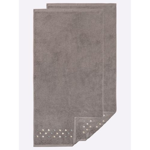 Handtuch ROSS Gr. 1, taupe, B:50cm L:100cm, 100% Baumwolle, Handtücher