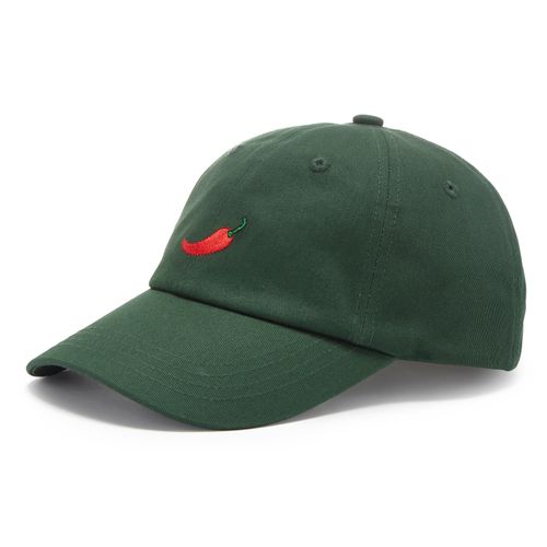 Schirmmütze LSCN BY LASCANA "Cap, Sommermütze, Basecap, Kopfbedeckung", Damen, grün, Stoff, Baumwolle, unifarben mit Farbeinsatz, Mützen, mit modischer Stickerei VEGAN