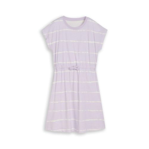 TOM TAILOR Mädchen Mini-Kleid mit Streifenmuster, lila, Farbverlauf, Gr. 140