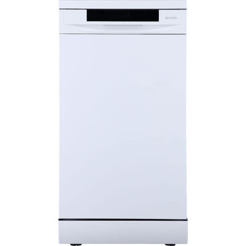 Gorenje GS541D10W Freistehender GeschirrspÃ1/4ler, Weiß, 44,8 cm Breite, 11 Maßgedecke, 4 Temperatureinstellungen, 5 Programme, , 9,5 Liter/Programm, 72 kWh/100 Zyklen, 45 dB, Programm fÃ1/4r halbe Beladung, Startzeitvorwahl, Wasserauslaufschutz