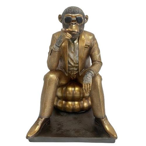 Cor Mulder Dekoaffe, 19.5x30x23 cm, Dekoration, Skulpturen & Dekoobjekte, Dekotiere