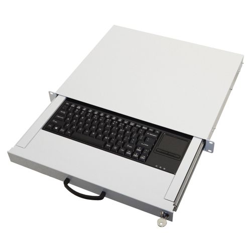 equip Keyboard Drawer w. Keyboard D-ASCII + Touchpad, grey