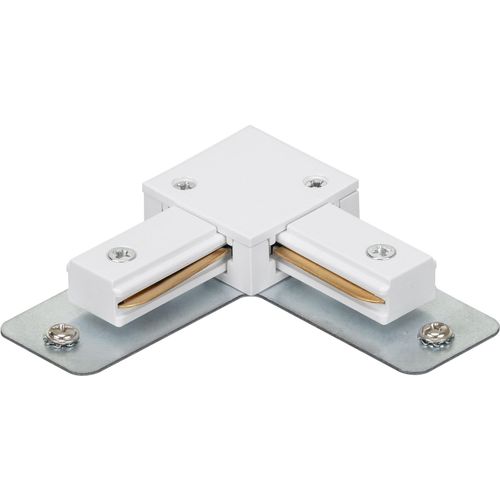 BRILONER LEUCHTEN Schienensystem-Verbinder "RAIL", weiß matt, B:8,6cm H:1,85cm L:8,6cm, Stromschienensysteme, Eckverbinder 86 mm Weiß Schienensystem Rail Wohnzimmer Büro Küche