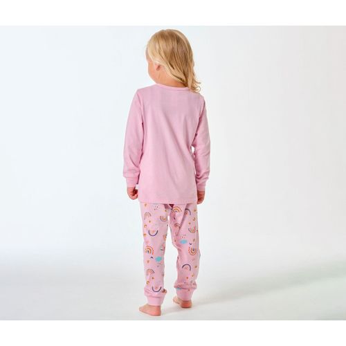 Schiesser Langer Kinder-Pyjama - Mädchen - Gr. 140 - rosa