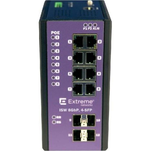 Extreme Networks ExtremeSwitching Industrial Ethernet Switches ISW 8GBP,4-SFP