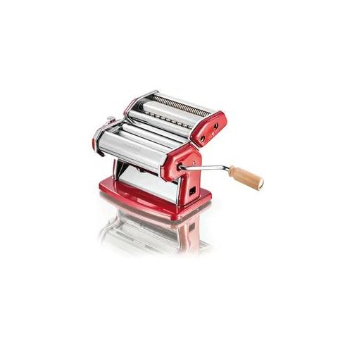 Nudelmaschine IMPERIA "IMPERIA, La Rossa", rot, Nudelmaschinen, Nudelmaschine, verchromter Stahl