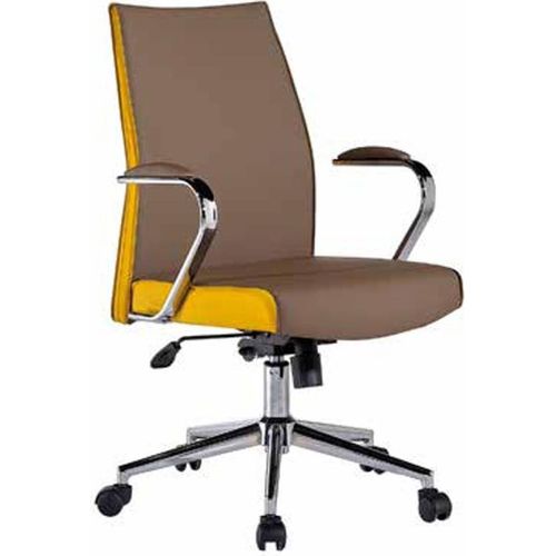 Sessel Arbeitsstuhl Bürostuhl Wohnzimmer Bürosessel Arbeitszimmer Braun Möbel