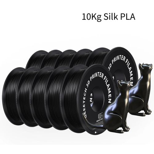 3D‑Drucker Filament - PLA 1,75 mm Spule - 10 kg - Vakuumverpackt - Schwarz