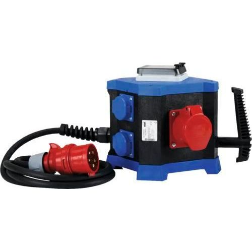 HEDI Steckdosenenverteiler Drehstrom 32 A, 4x Steckdosen 250V, 1x CEE Steckdosen 5x16A 400V, 1x CEE Steckdose 5x32A 400V
