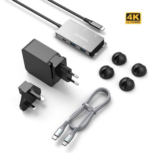 Vivolink VLUSBCHUB - 2.0/3.2 Gen 1 (3.1 Gen 1) - USB Typ-C - HDMI-Ausgang - DisplayPorts ausgang (VLUSBCHUB)