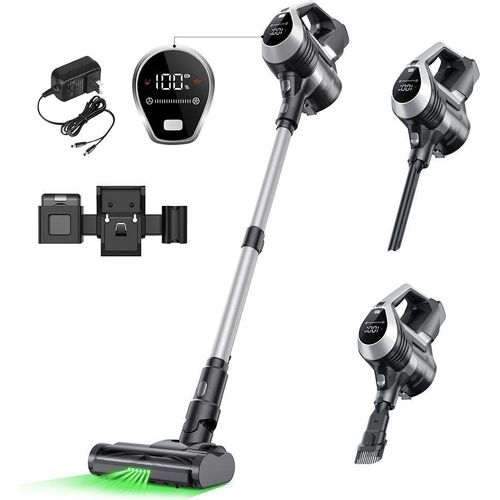 Yc1 - Akku-Staubsauger - 12 kPa Saugkraft - Bis zu 44 Min Laufzeit - LED-Display - Multizyklon-Filterung - Weiß