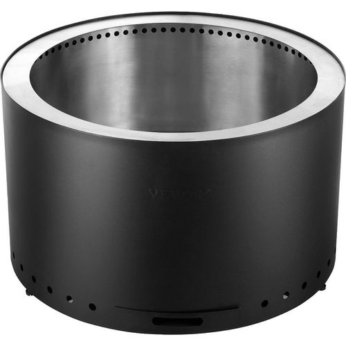 Smokeless Fire Pit Stove Bonfire 28 in Dia Wood Burning Stainless Steel