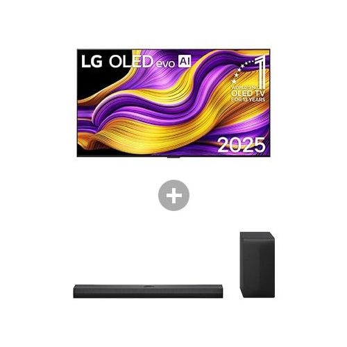 LG 55 ″ OLED evo AI G5 4K Smart TV + 3.1.1 Kanal TV Soundbar DS70TY mit Dolby Atmos OLED55G57LW.DS70001