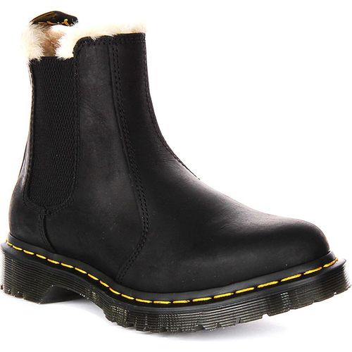 Dr Martens 2976 Leonore in Schwarz mit Fellfutter – 6 UK - 39 EU - 8 US / Black