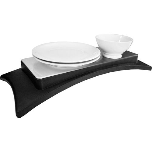 Heizplatte Doppel 801 zum Warmhalten von Speisen, 17x40 cm, max. 100°C, 60 Min. Wärmedauer