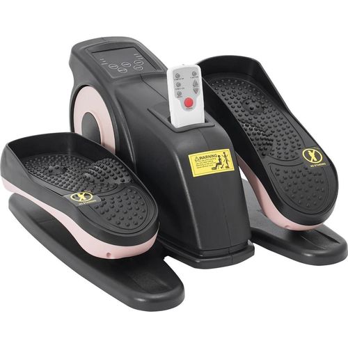 Pedaltrainer - Untertisch-Ellipsentrainer Mini-Heimtrainer - Sitzend trainieren - Fernbedienung - Elektrisch 220 V - 60 W - Beintraining - Rosa