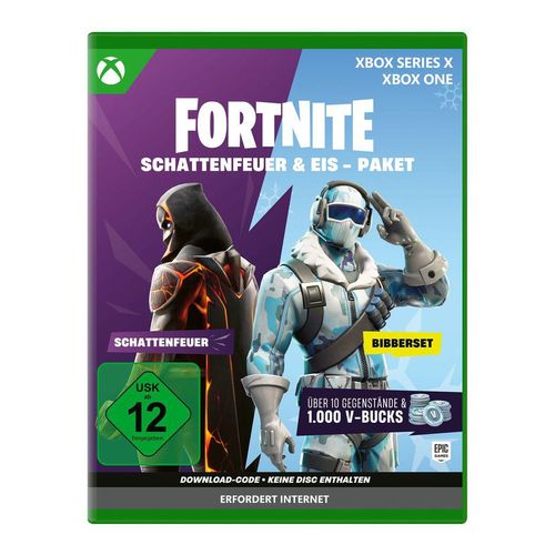 EPIC GAMES Spielesoftware "Fortnite Schattenfeuer & Eis Paket (Code in Box)", ohne farbbezeichnung, Xbox Series X, Spielesoftware