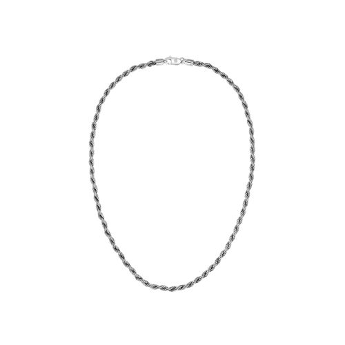 Edelstahlkette BOSS "MYLES", silber (edelstahlfarben), Halsketten, Herren, Edelstahl, L: 56 B: 5mm, Edelstahlkette, B:5mm