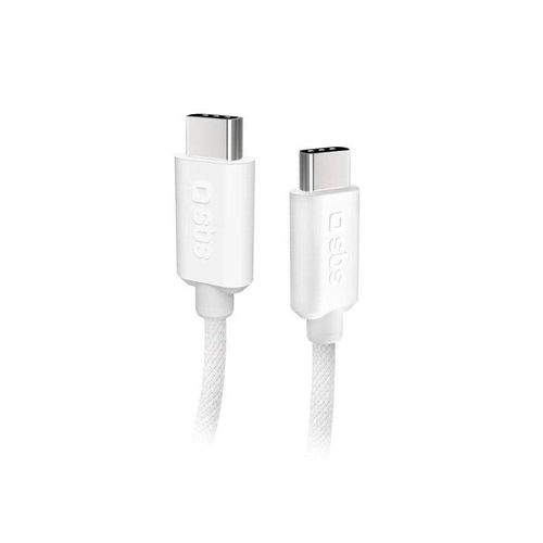SBS TECABLETISSUETCCG USB-C - USB-C 1.5m 60W braided cable - gray
