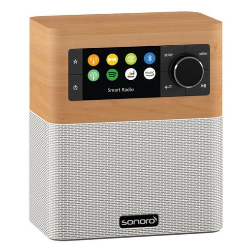 Sonoro Stream Radio - Ahorn (Dekor) - Weiss