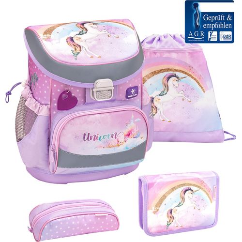 Belmil Schulranzen Set Einhorn für kleinere Kinder für Jungen 1.Klasse