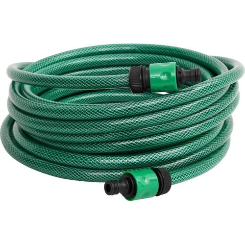 Poolschlauch PVC Grün 100 m UV-beständig knickfrei 3-schichtig mit 4-teiligem Anschluss-Set