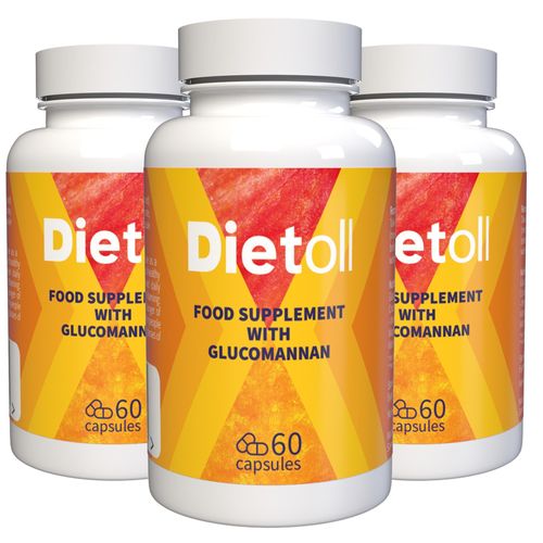 Dietoll - 180 Kapseln (3x 60 Kapseln), 3er Pack