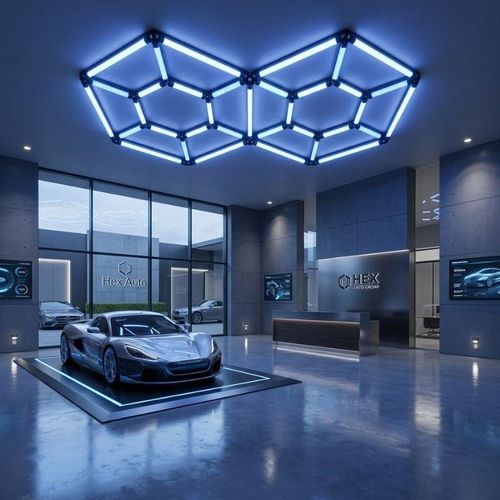 14-LED-Set, sechseckig, 315 W – doppelte Sechseckform – Kaltweiß 6000 K – 8000 K