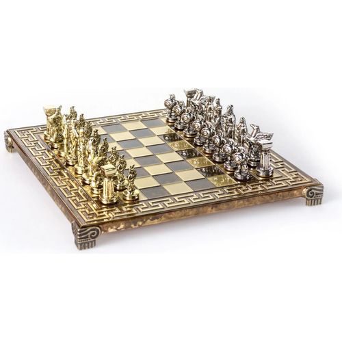 Leonidas 300 Spartaner Schach 28x28cm Bronze-Zink Thermopylen Griechenland