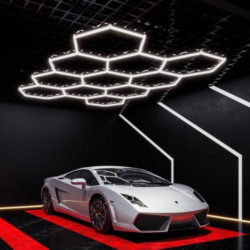 Set mit 11 sechseckigen LED-Leuchten, 299 W – 110 lm/W – Kaltweiß 6000 K – 8000 K