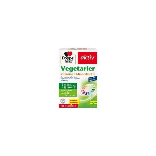 DOPPELHERZ Vegetarier Vitamine+Mineralstoffe aktiv 100 St