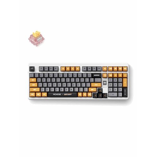 MCHOSE x Unbox Therapy - UT98 (Retro Therapy) - Gaming Tastaturen - Englisch (US) - Weiss
