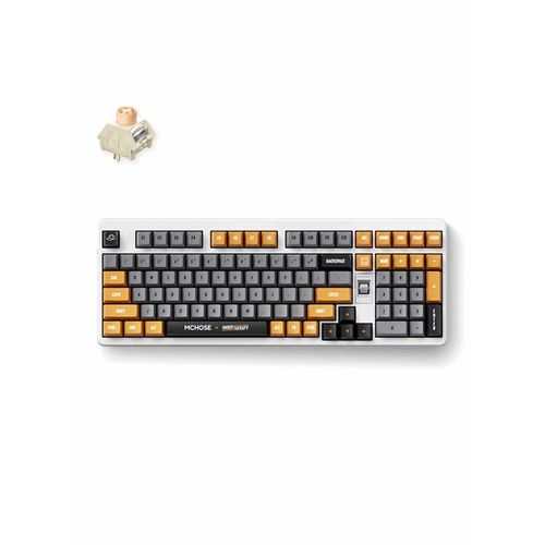 MCHOSE x Unbox Therapy - UT98 (Retro Therapy) - Gaming Tastaturen - Englisch (US) - Weiss