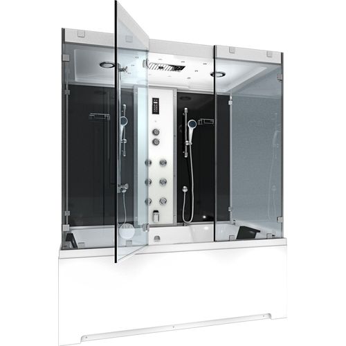Kombination Badewanne Dusche K80-SW-EH-A-EA Duschtempel 100x180 cm OHNE Zusatzoption