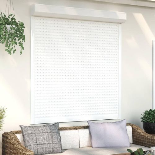 ZMH Rollladen Aluminium 140x150 cm Weiß