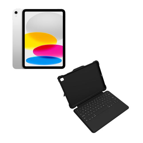 Apple iPad (11") Wi-Fi 128 GB silber + @keycase Smart für das Apple iPad A16 (2025, 11")