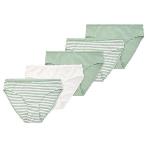 5 Damen Slips mit Spitze