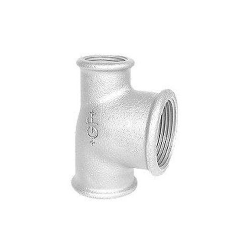+GF+ Tee galvanized 1 x 1/2 x 3/4
