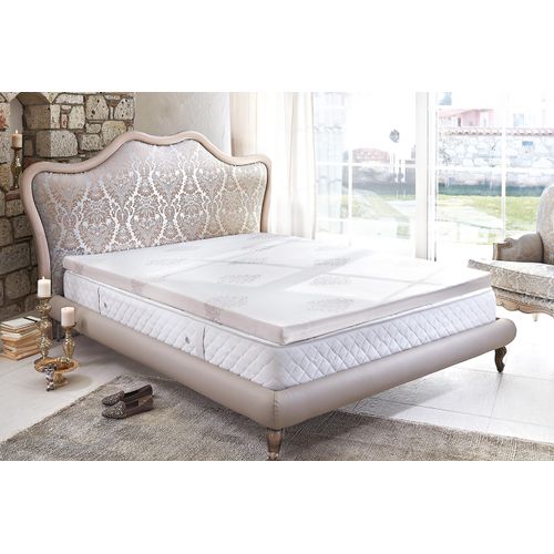 Topper YATAS BEDDING "Visco", weiß, B:120cm H:4cm L:200cm, Viscoschaum, Topper