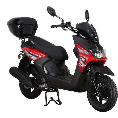 Motorroller Cross 2.0 125ccm 85 km/h Euro 5+, rot mit Top Case, GT Union